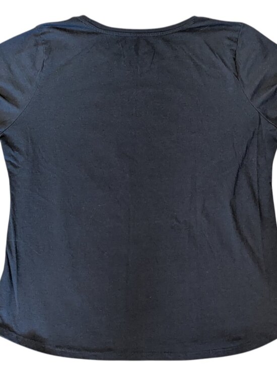 Disney Alice in Wonderland Flowers Garden Scene Black T-Shirt Women's XL - Picture 3 of 4